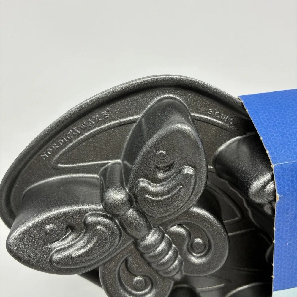 NORDIC WARE Butterfly 3D CAKELET PAN Spring MINI CAKES 6 hole / 3 Cup